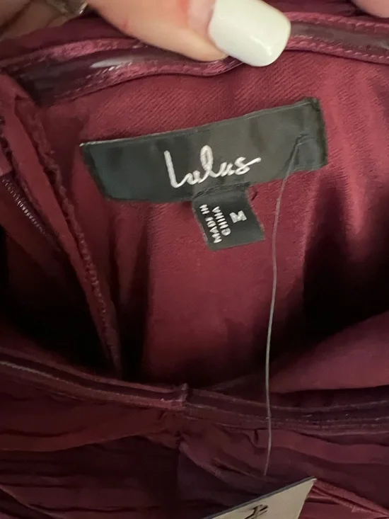 NWT LULU'S Seriously Sensational tiered strapless maxi dress plum - Picture 8 of 11